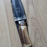 Стар нож Solingen Widdes с дръжка от рог, снимка 9 - Колекции - 44684215