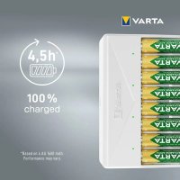 Универсално и бързо зарядно устройство VARTA до 8 батерии АА или ААА, снимка 4 - Друга електроника - 41018506