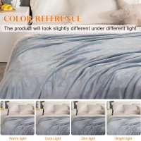 Одеяло LeaderPro за легло [антистатичен плат], сиво, 150 * 200 см, снимка 7 - Олекотени завивки и одеяла - 42341612
