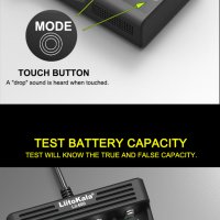 Професионално, зарядно и тестер за батерии LiitoKala Lii-600, снимка 9 - Друга електроника - 35987222