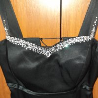 Нова черна елегантна рокля размер S/M, снимка 1 - Рокли - 41896250