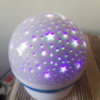 Мини въртяща се LED диско топка в различни цветове, снимка 4 - Друга електроника - 41938387