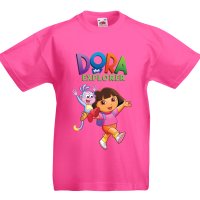 Детски тениски ДОРА ИЗСЛЕДОВАТЕЛКАТА / DORA THE EXPLORER! Поръчай С Твоя идея!, снимка 1 - Детски тениски и потници - 41329052