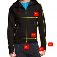 Mammut Ultimate Hoodie WINDSTOPPER  яке . размер 2-3 хл , снимка 10 - Спортни дрехи, екипи - 35675049