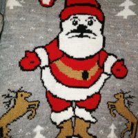 Меки и топли пуловерчета с дядо коледа , снимка 4 - Детски пуловери и жилетки - 38867874