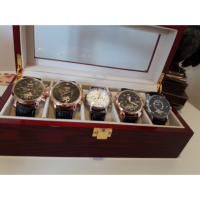 Луксозна дървена кутия за часовници (005), снимка 2 - Други - 44822349