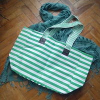 Чанта за плаж или за покупки с подарък шалче , снимка 2 - Чанти - 36164923