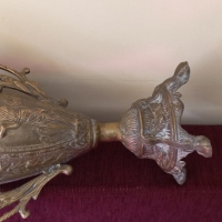 Стара масивна бронзова ваза, снимка 6 - Антикварни и старинни предмети - 44823034