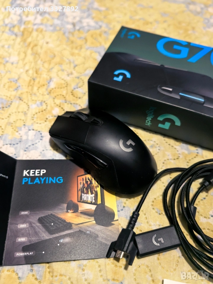 Logitech G703 Lightspeed – Пълен комплект (HERO Sensor), снимка 1