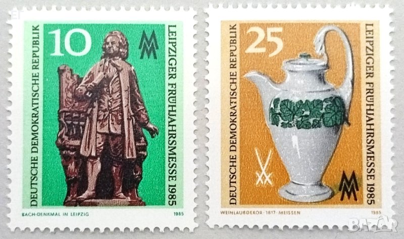 ГДР, 1985 г. - пълна серия чисти марки, изкуство, 1*18, снимка 1