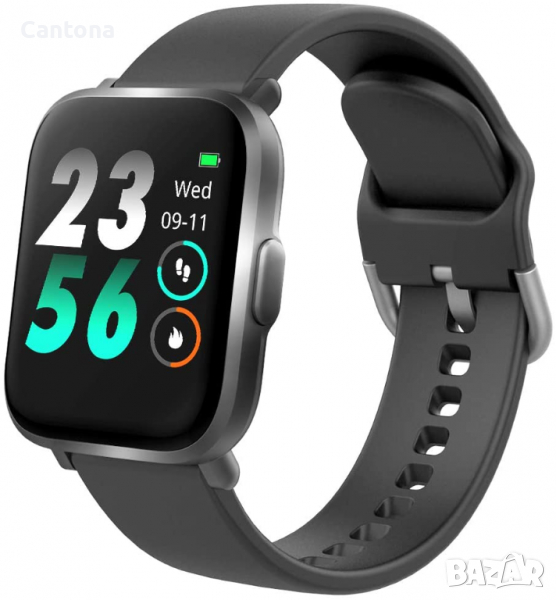 Smartwatch CS201, IP68, спортни ​режими, пулс, сън, SpO2, за Android iPhone, снимка 1