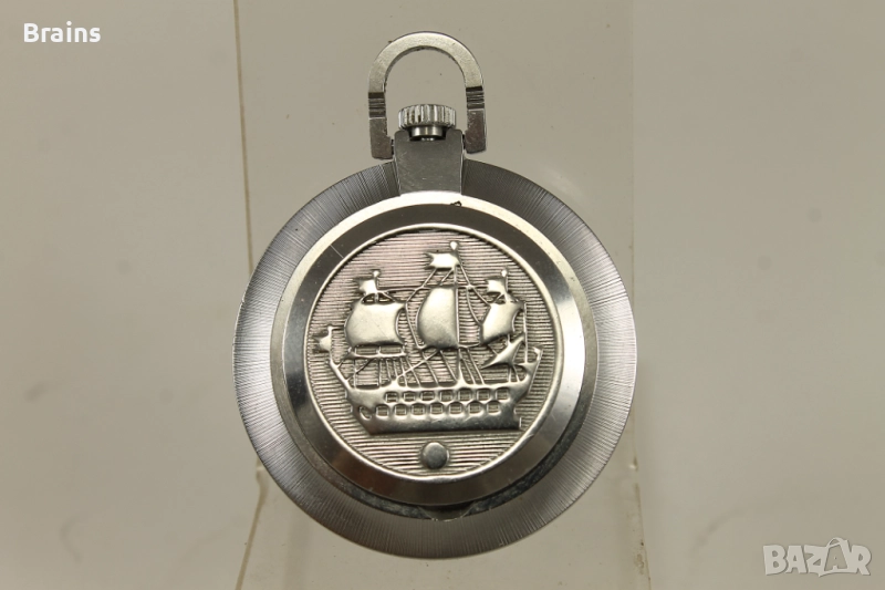 Руски Джобен Часовник РАКЕТА С Платноход Като Нов, снимка 1
