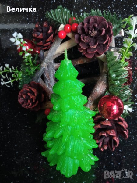 Коледна свещ, снимка 1