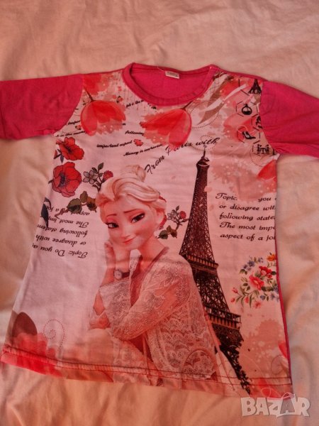 5-6г 116см Блуза тип тениска за момиче, ново с етикет, снимка 1