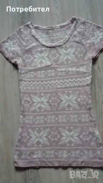 Дамска туника с къс ръкав С-М, снимка 1