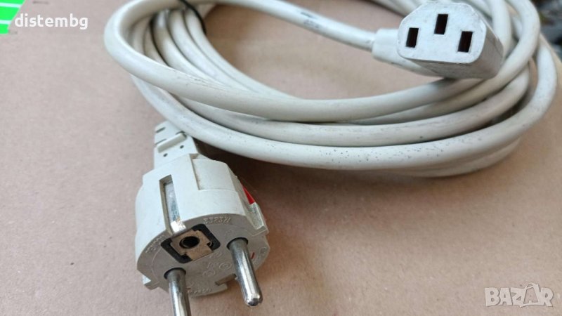 Захранващ кабел VCom CE021, от Shuko 220V(м) към IEC320 C13(ж), 1.8m,, снимка 1