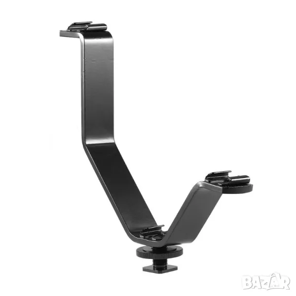 V-образна стойка за камера с три гнезда за аксесоари, снимка 1