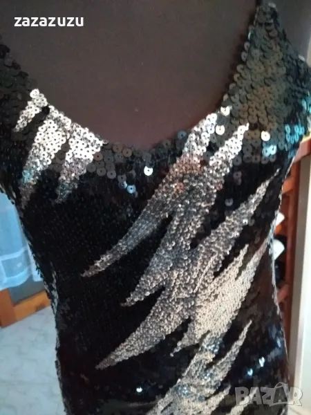 ОФИЦИАЛНА ЧЕРНА рокля  с презрамки, снимка 1