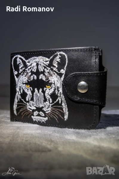 Ръчно изработени мъжки кожени портфейли , снимка 1