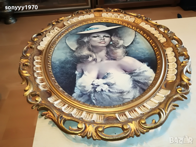 КАРТИНА КРАСИВА ДАМА-ВНОС ГЕРМАНИЯ 70Х60СМ 0704221216, снимка 1