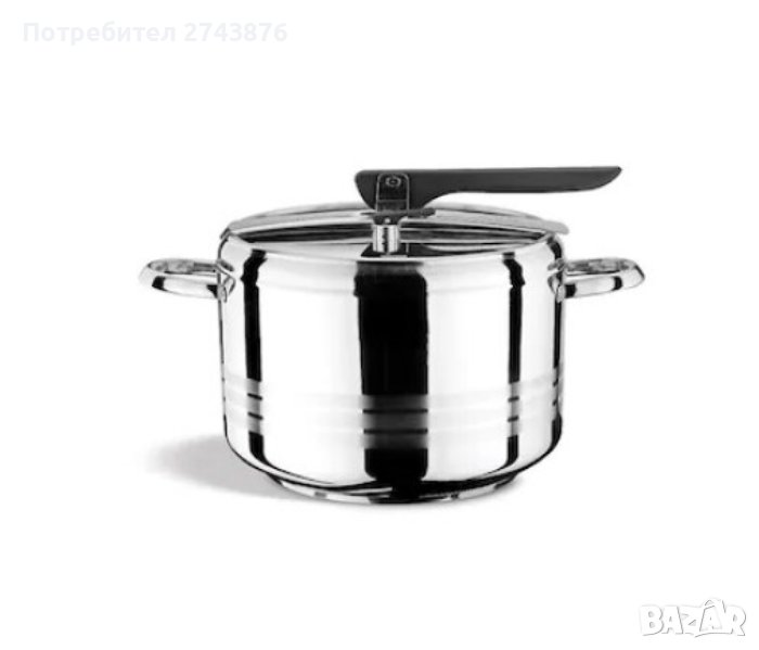 ТЕНДЖЕРА ПОД НАЛЯГАНЕ , ТРИСЛОЙНО КАПСУЛОВАНО ДЪНО, НЕРЪЖДАЕМА СТОМАНА, 5 Л.,ИНДУКЦИЯ, снимка 1