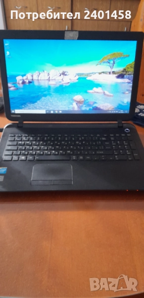 Лаптоп Toshiba, 15", 2.16GH, 4GB RAM, 450GB HDD , снимка 1