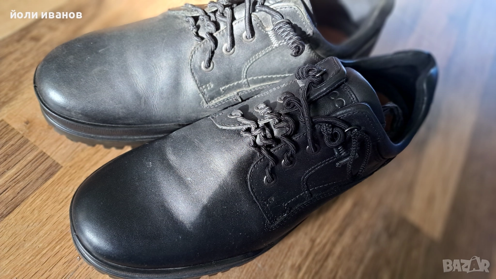 ECC0-gore tex-кожени мъжки обувки с мембрана 46 номер, снимка 1