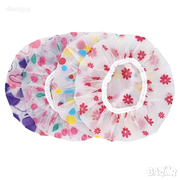 4099 Найлонова многоцветна шапка за баня, снимка 1