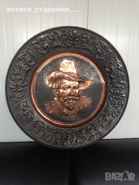 голяма медна релефна плоча на Peter Paul Rubens.НОВО!, снимка 1