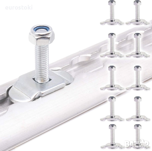 40/60 мм анкерни болтове с винтове за такелажни релси на въздушни линии, снимка 1