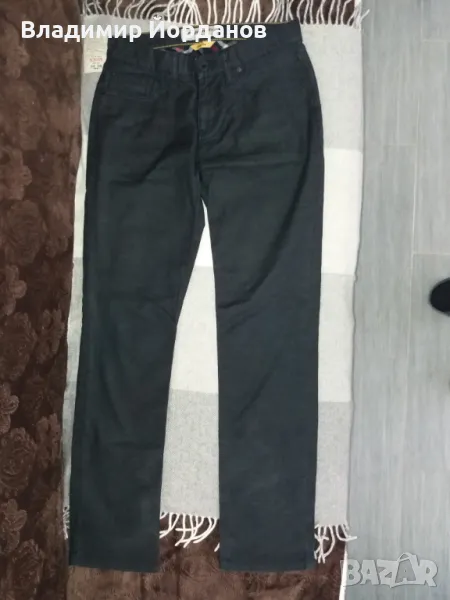 мъжки черни джинси ALBERTO Slim Fit, размер 32 дължина 175 см, снимка 1