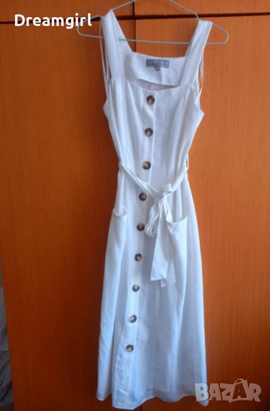 Бяла лятна рокля на Dorothy Perkins, размер 34, снимка 1