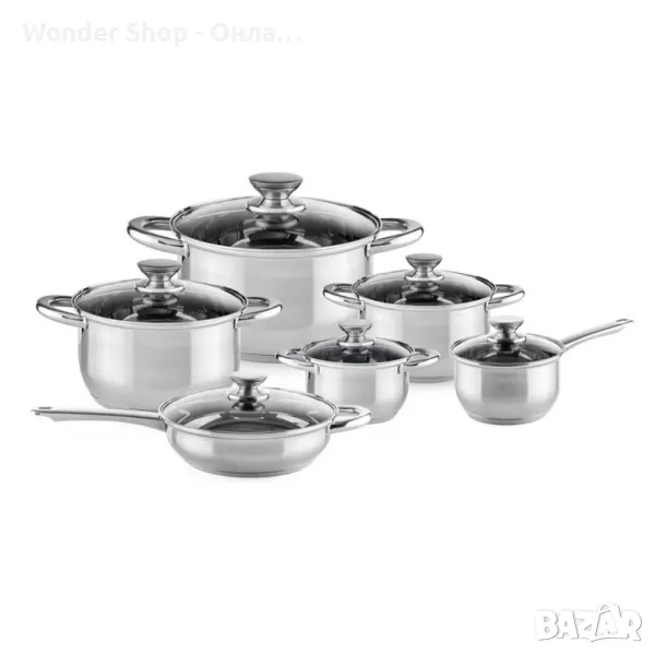 ✨ Комплект съдове за готвене Muhler – 12 части, висококачествена неръждаема стомана!  🔥, снимка 1