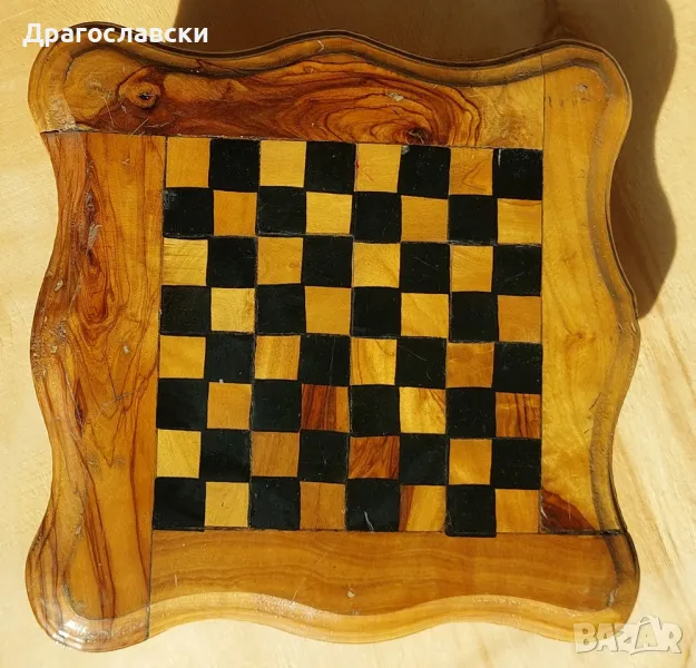 кутия за шах с чекмедже, като масичка, снимка 1