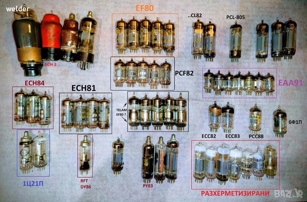 ЗАМЯНА: Лот радиолампи, снимка 1