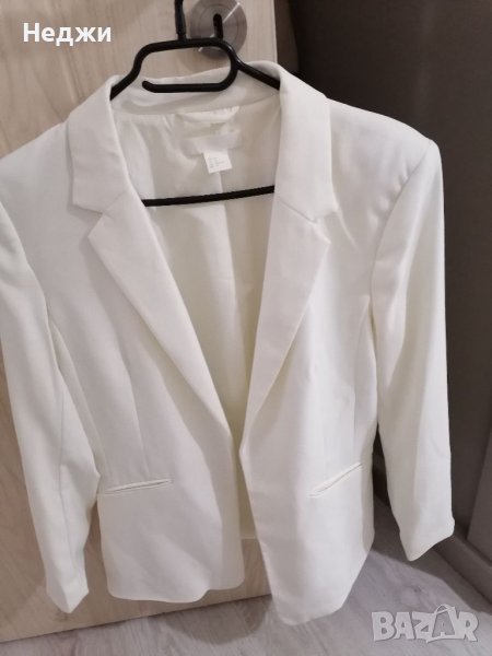 Дамско бяло сако H&M, снимка 1