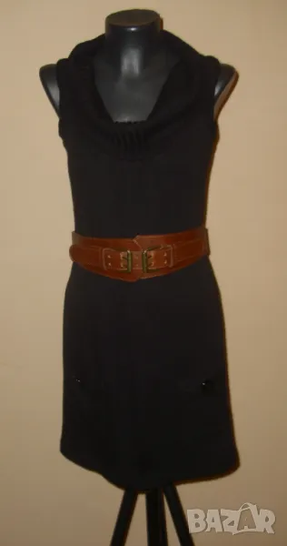 Рокля / туника - плетиво в черно, снимка 1