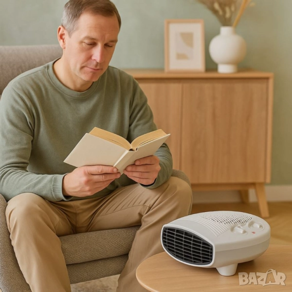 Отоплителна вентилаторна печка Voltz V51970E – 2000W, бял, снимка 1