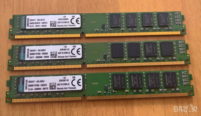 RAM памети DDR3 12800 1600Mhz за настолен компютър, снимка 1