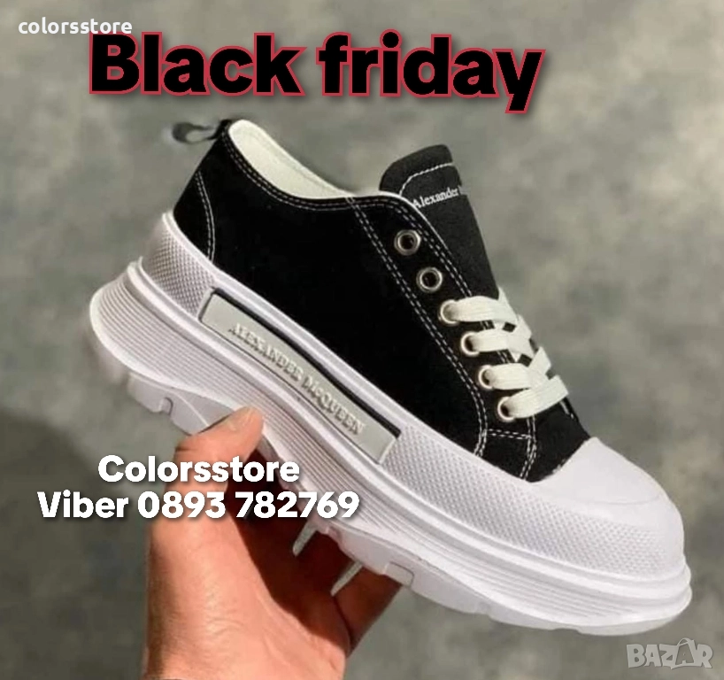 Дамски черни кецове Alexander McQueen/BR78t, снимка 1