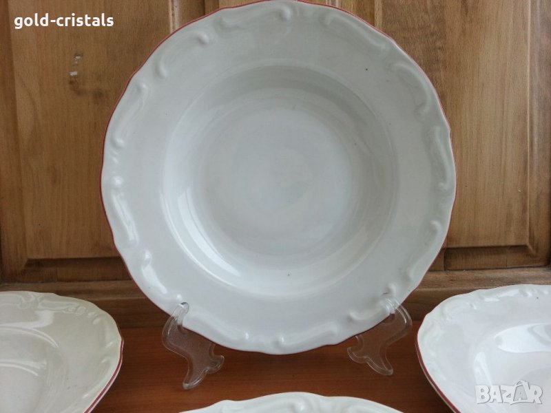 Стар български порцелан чинии дълбоки Изида , снимка 1