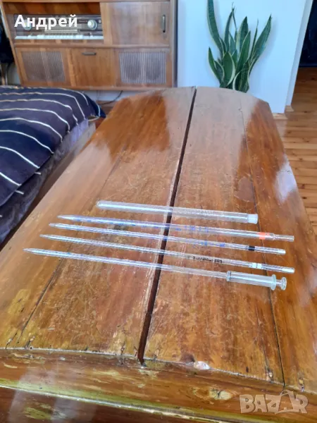 Стари стъклени пипети, снимка 1