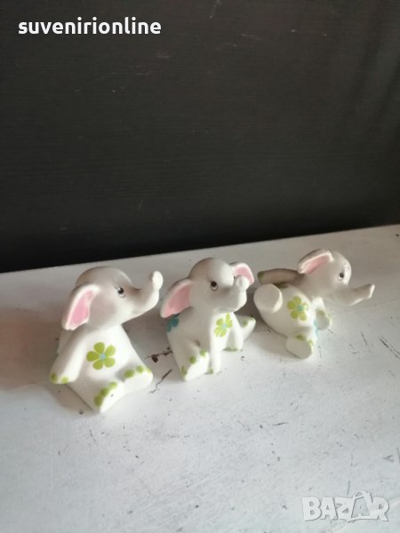 тройка порцеланови слончета, снимка 1