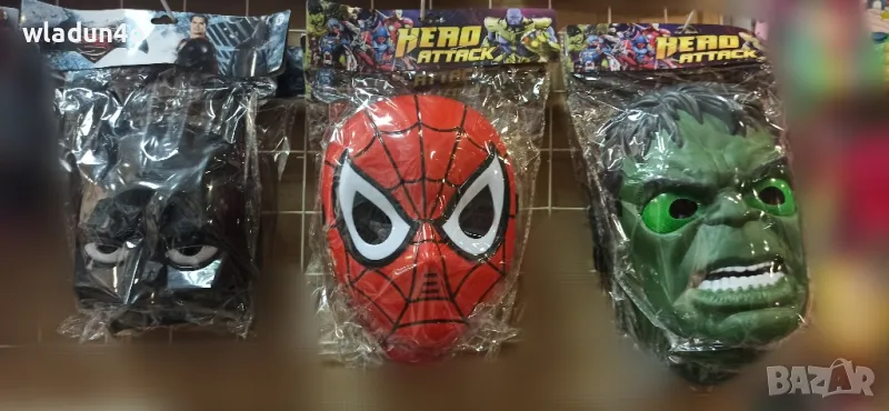 Светещи маски Хълк,Спайдърмен,Батман-10лв, 10 лв, снимка 1