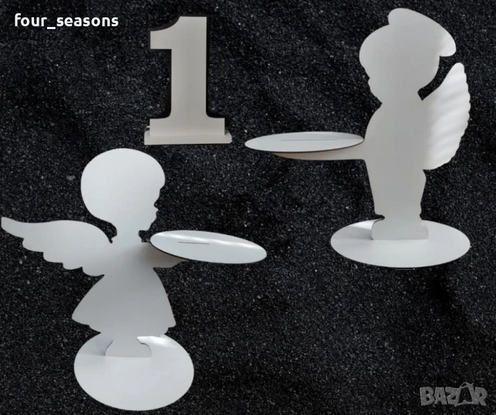 Голяма цифра, Ангел със стойка за поднос , снимка 1