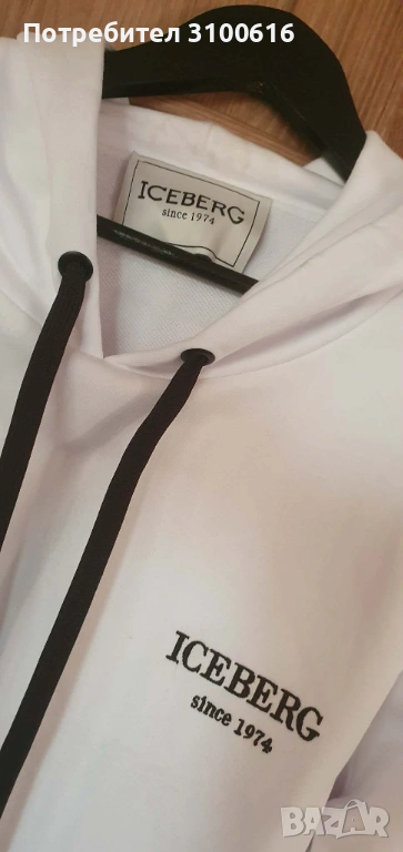 Оригинален мъжки суичър Iceberg - L размер, снимка 1