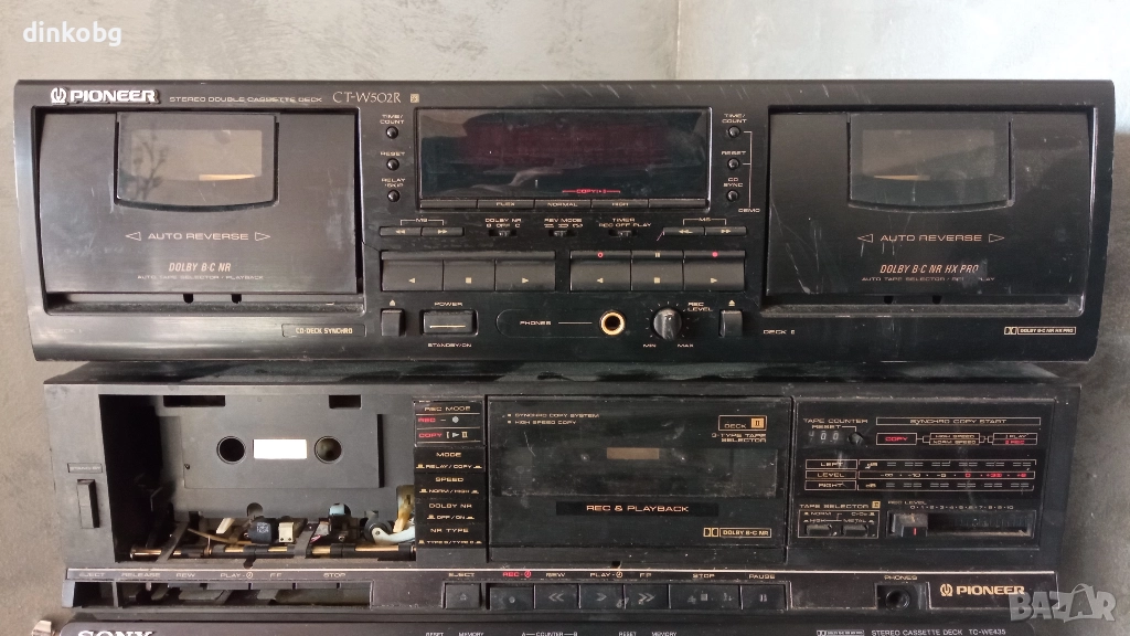 Два дека Pioneer за части, снимка 1