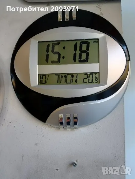 Дигитален стенен и настолен часовник , снимка 1