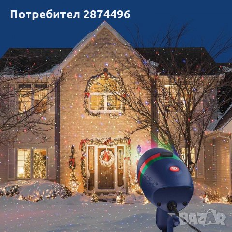 1798 Лазерен прожектор за фасада, Star Shower, снимка 8 - Други стоки за дома - 34659770