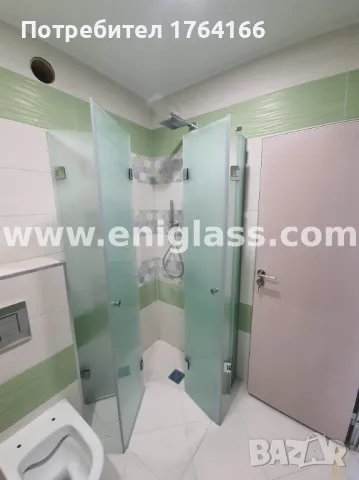 Стъклена прозрачна душ кабина с плъзгаща врата и нестандартни размери ОТ ЕНИГЛАС, снимка 3 - Душ кабини и вани - 47691342